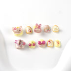 Kids Press-On Nails with 3D Rabbit, Cherry & Bow Designs | Wholesale