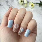 Ocean Blue Starfish Handmade Press-On Nails