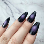 Mystic Purple Cat Eye Press-On Nails