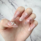 Blush Pink Celestial Cross Press-On Nails