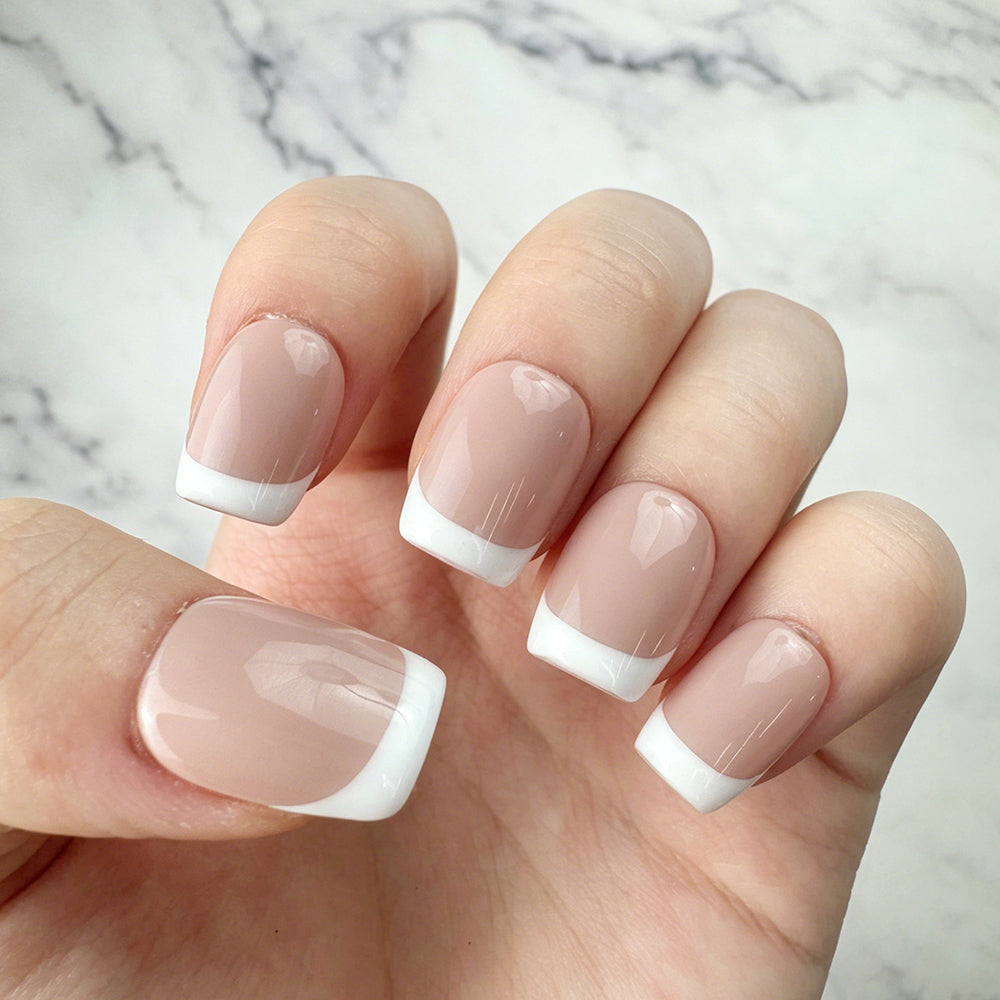 Clean Nude Square French Press-On Nails