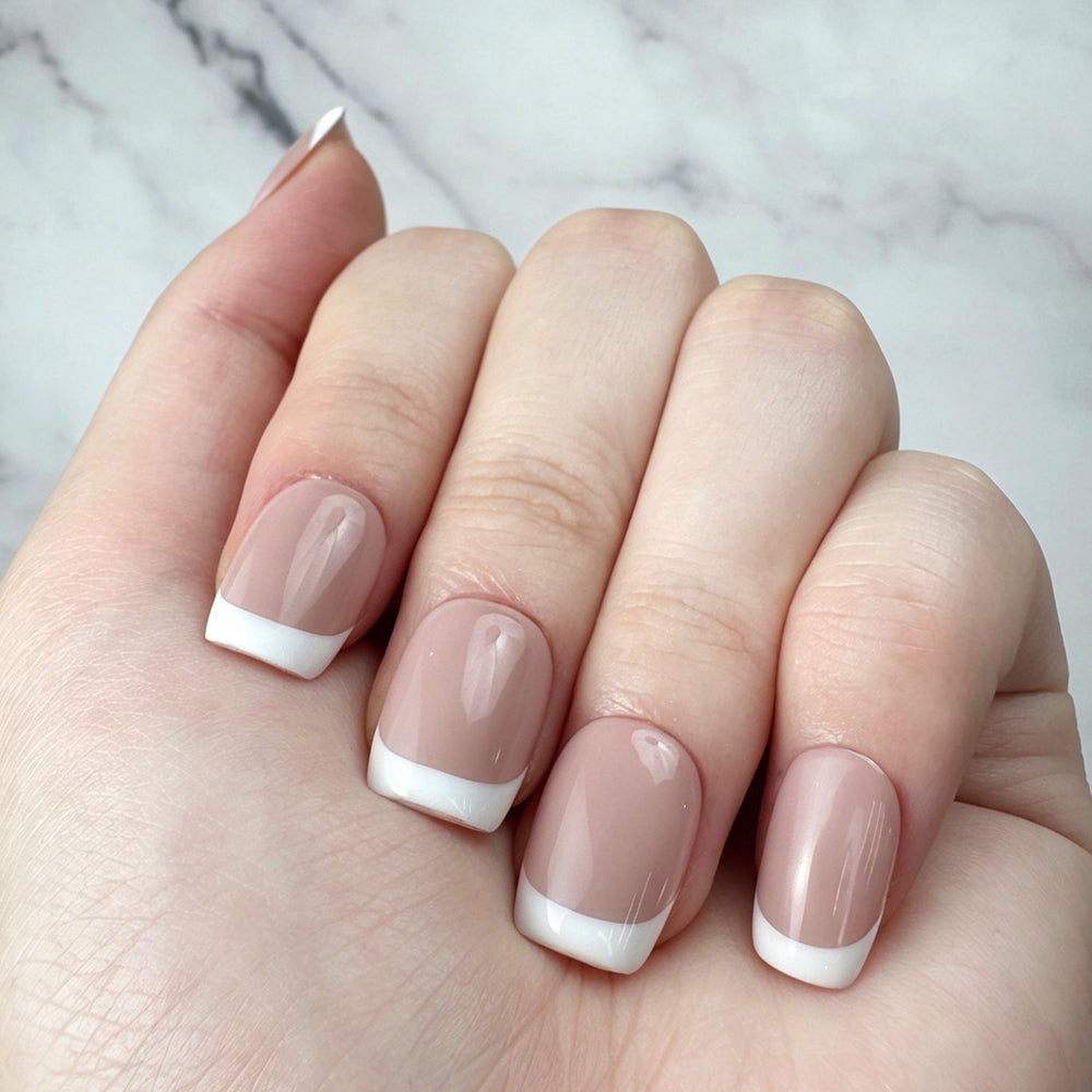 Clean Nude Square French Press-On Nails