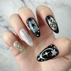 Mystic Moon Star Handmade Press-On Nails
