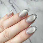 Silver Shimmer Press-On Nails