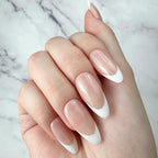 Classic Nude Almond French Press-On Nails