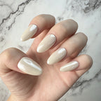 Cream Ivory Gloss Press-On Nails