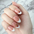 Cherry White French Press-On Nails
