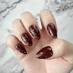 Mismatched Gold Dot Press-On Nails