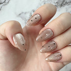 Mismatched Gold Dot Press-On Nails