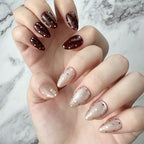 Mismatched Gold Dot Press-On Nails