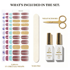 UV-Free Gel Nail Wrap Kit with Custom Gift Box | OEM/ODM Wholesale Nail Sticker Set