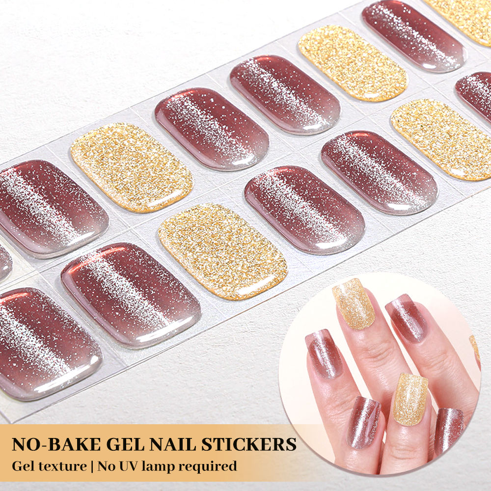 UV-Free Gel Nail Wrap Kit with Custom Gift Box | OEM/ODM Wholesale Nail Sticker Set