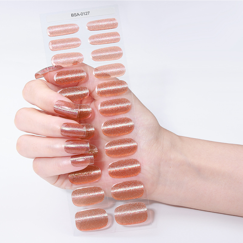 UV-Free Gel Nail Wrap Kit with Custom Gift Box | OEM/ODM Wholesale Nail Sticker Set