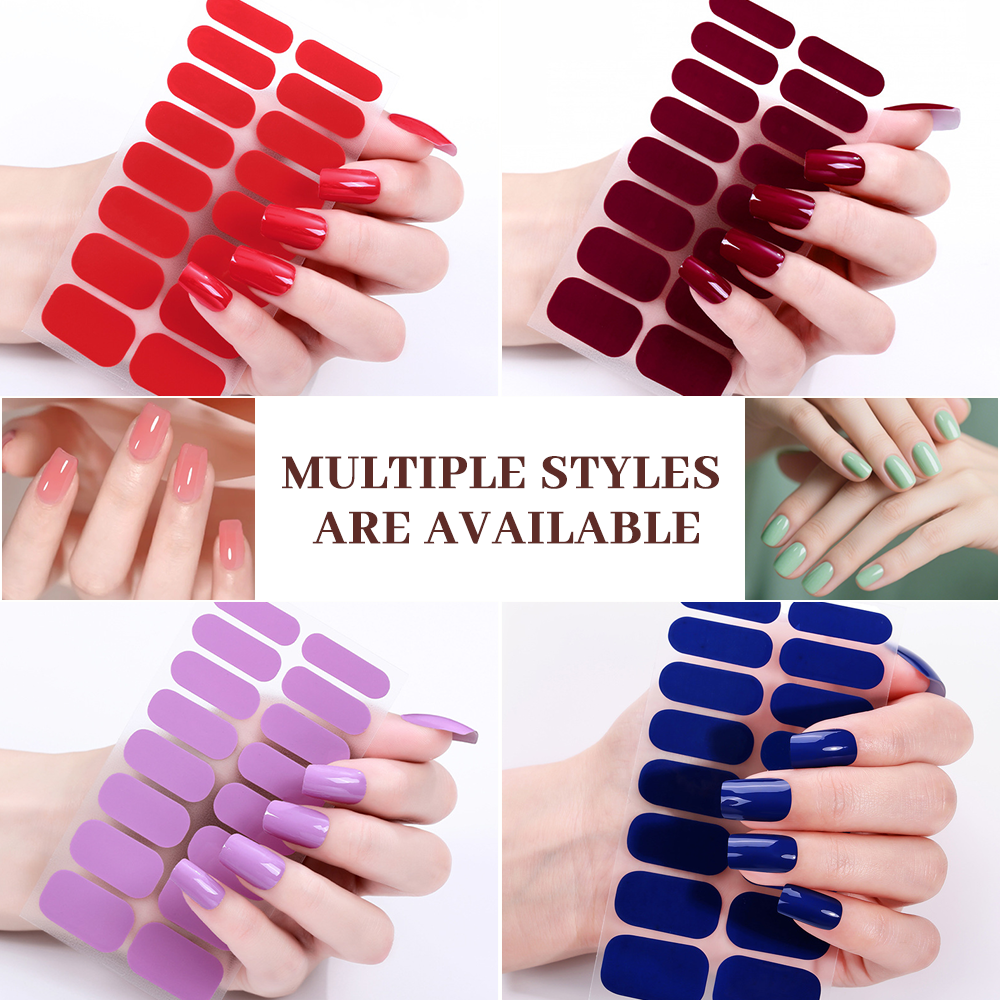 Rose Gold Mailer Box Nail Sticker Kit | OEM/ODM Custom Nail Wrap Set