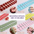 UV-Free Gel Nail Wrap Set | OEM/ODM Custom Nail Sticker Kit