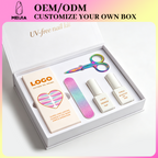 White Book-Shaped Nail Sticker Kit Box | OEM/ODM Custom Nail Wrap Set