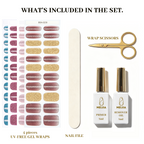 UV-Free Gel Nail Wrap Kit with Open-Lid Gift Box | OEM/ODM Wholesale