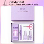 Lavender Lid and Base Nail Sticker Kit Box | OEM/ODM Custom Nail Wrap Set