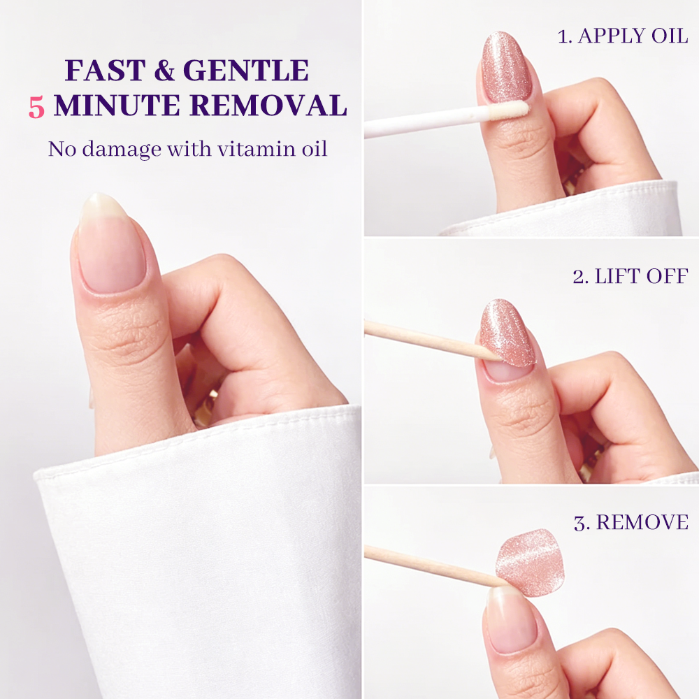Lavender Lid and Base Nail Sticker Kit Box | OEM/ODM Custom Nail Wrap Set