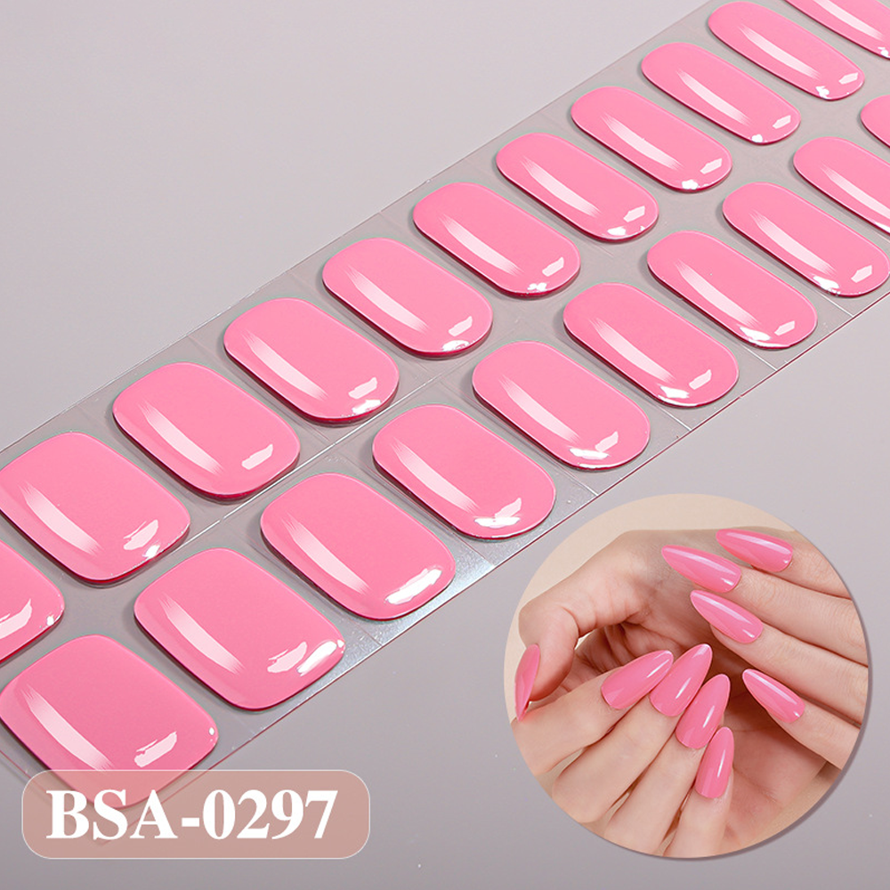 Lime Green Lid and Base Nail Sticker Kit Box | OEM/ODM Custom Nail Wrap Set