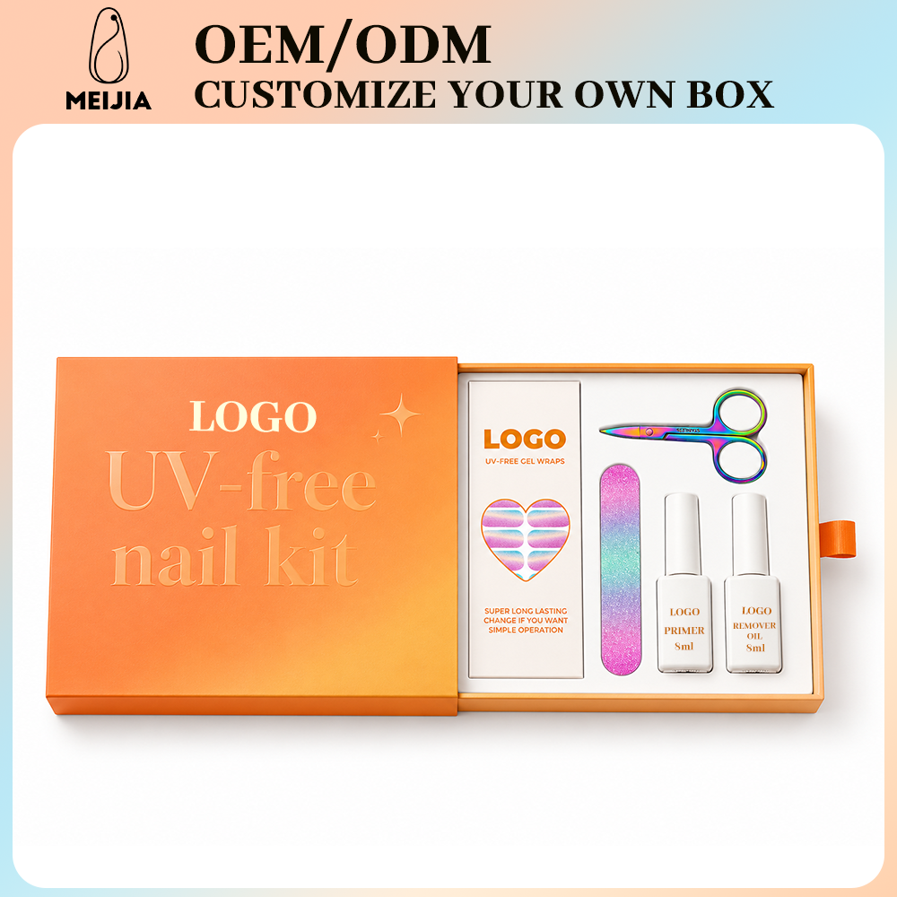 Custom Drawer Box Nail Sticker Kit | OEM/ODM Wholesale Nail Wrap Packaging