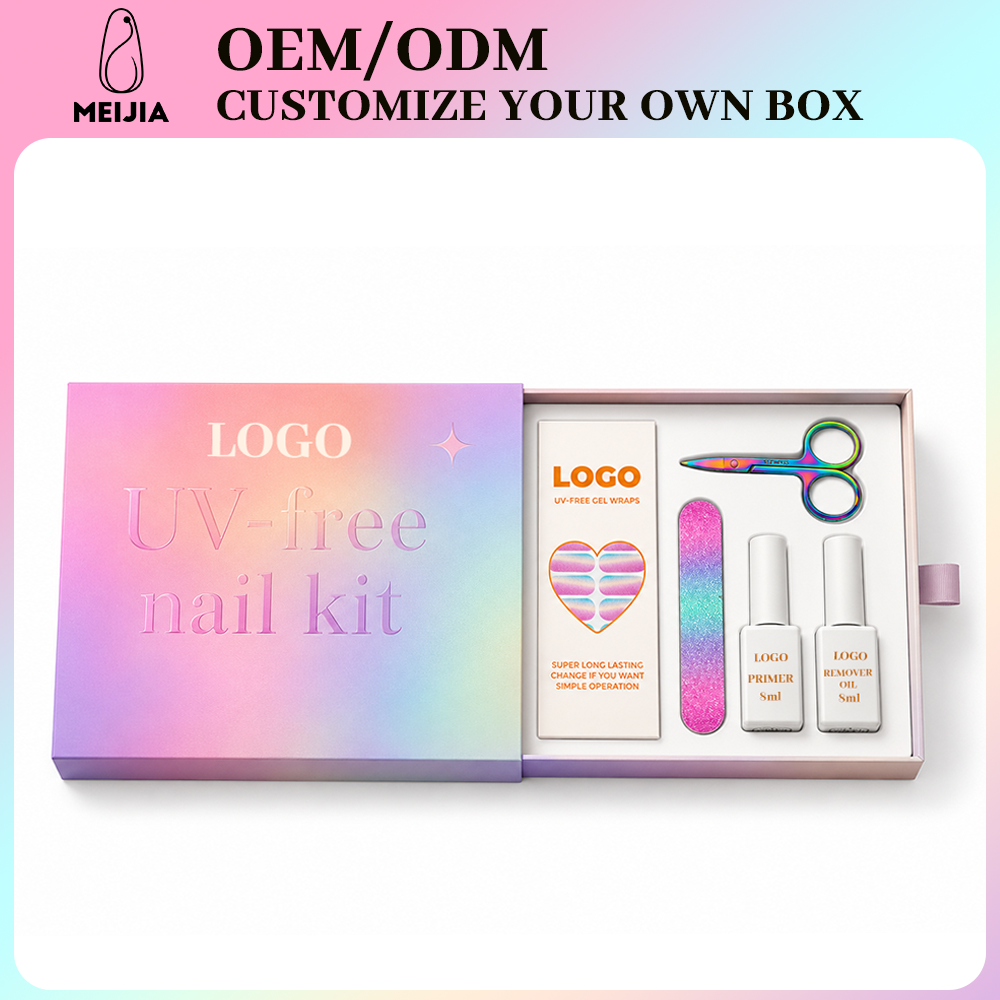 Gradient Drawer Box Nail Sticker Kit | OEM/ODM Wholesale Packaging