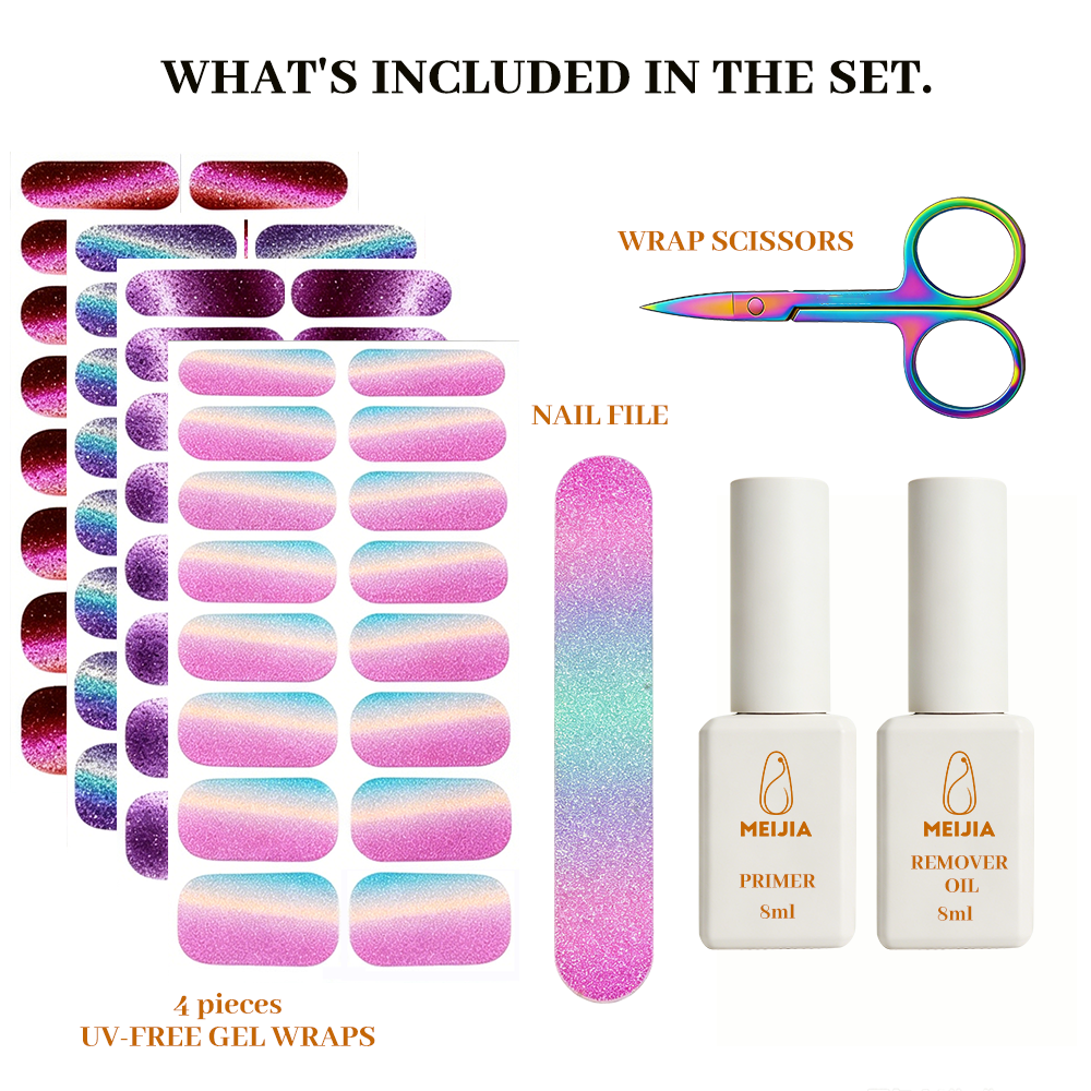 Gradient Drawer Box Nail Sticker Kit | OEM/ODM Wholesale Packaging