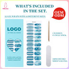 UV-Free Gel Nail Wrap Single Pack | OEM/ODM Wholesale Nail Stickers