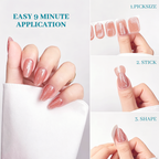 UV-Free Gel Nail Wrap Single Pack | OEM/ODM Wholesale Nail Stickers