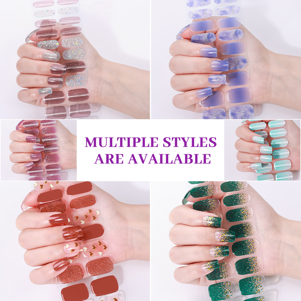 Purple Marble Nail Wrap Single Pack | OEM/ODM Wholesale Nail Stickers