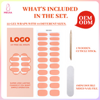 Coral Peach Nail Wrap Single Pack | OEM/ODM Wholesale Nail Stickers