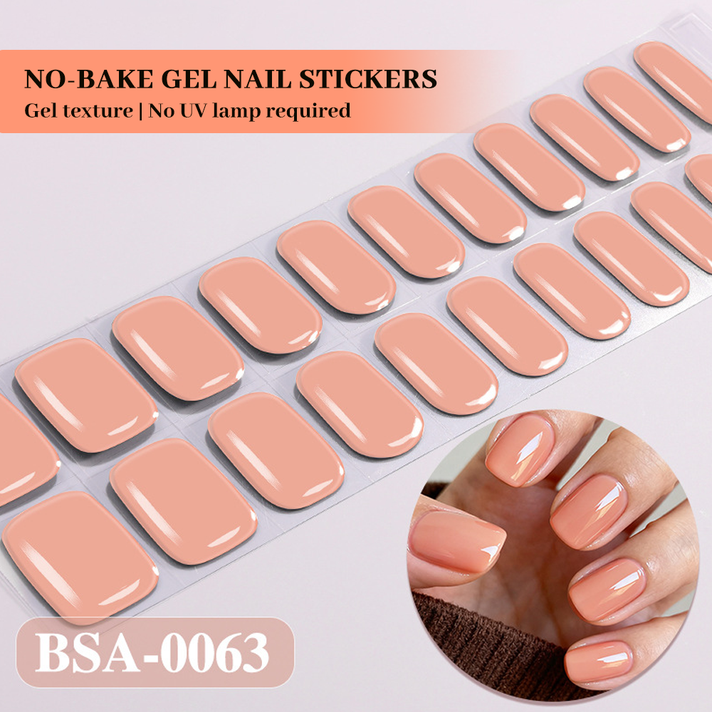 Coral Peach Nail Wrap Single Pack | OEM/ODM Wholesale Nail Stickers