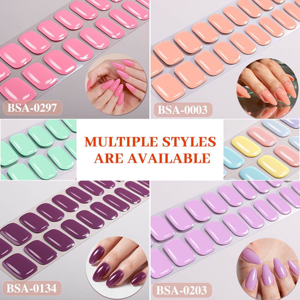 Coral Peach Nail Wrap Single Pack | OEM/ODM Wholesale Nail Stickers