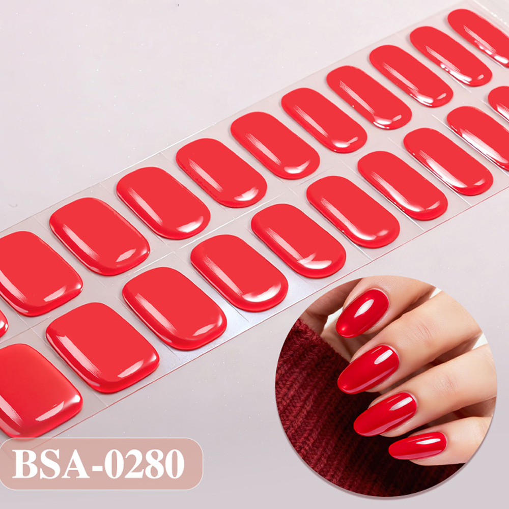 Coral Peach Nail Wrap Single Pack | OEM/ODM Wholesale Nail Stickers