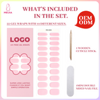 Soft Pink Nail Wrap Single Pack | OEM/ODM Wholesale Nail Stickers