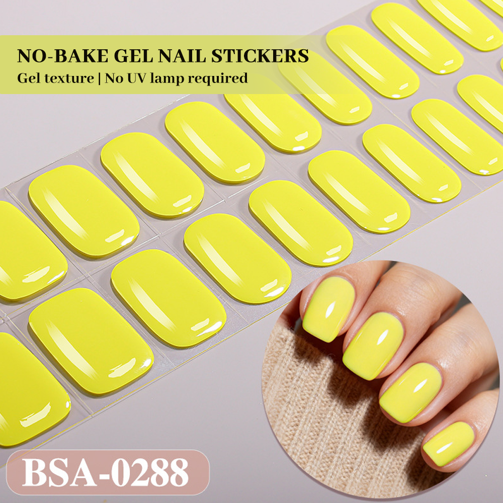Lemon Yellow Nail Wrap Single Pack | OEM/ODM Wholesale Nail Stickers