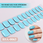 Solid Aqua Blue Nail Wrap Single Pack | OEM/ODM Wholesale Nail Stickers