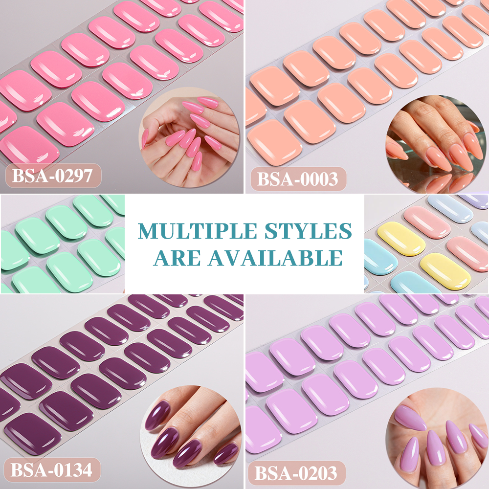 Solid Aqua Blue Nail Wrap Single Pack | OEM/ODM Wholesale Nail Stickers
