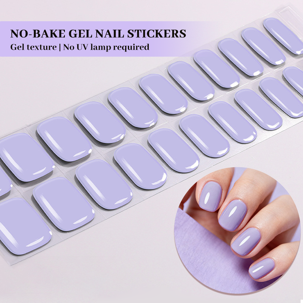 Solid Lavender Nail Wrap Single Pack | OEM/ODM Nail Stickers