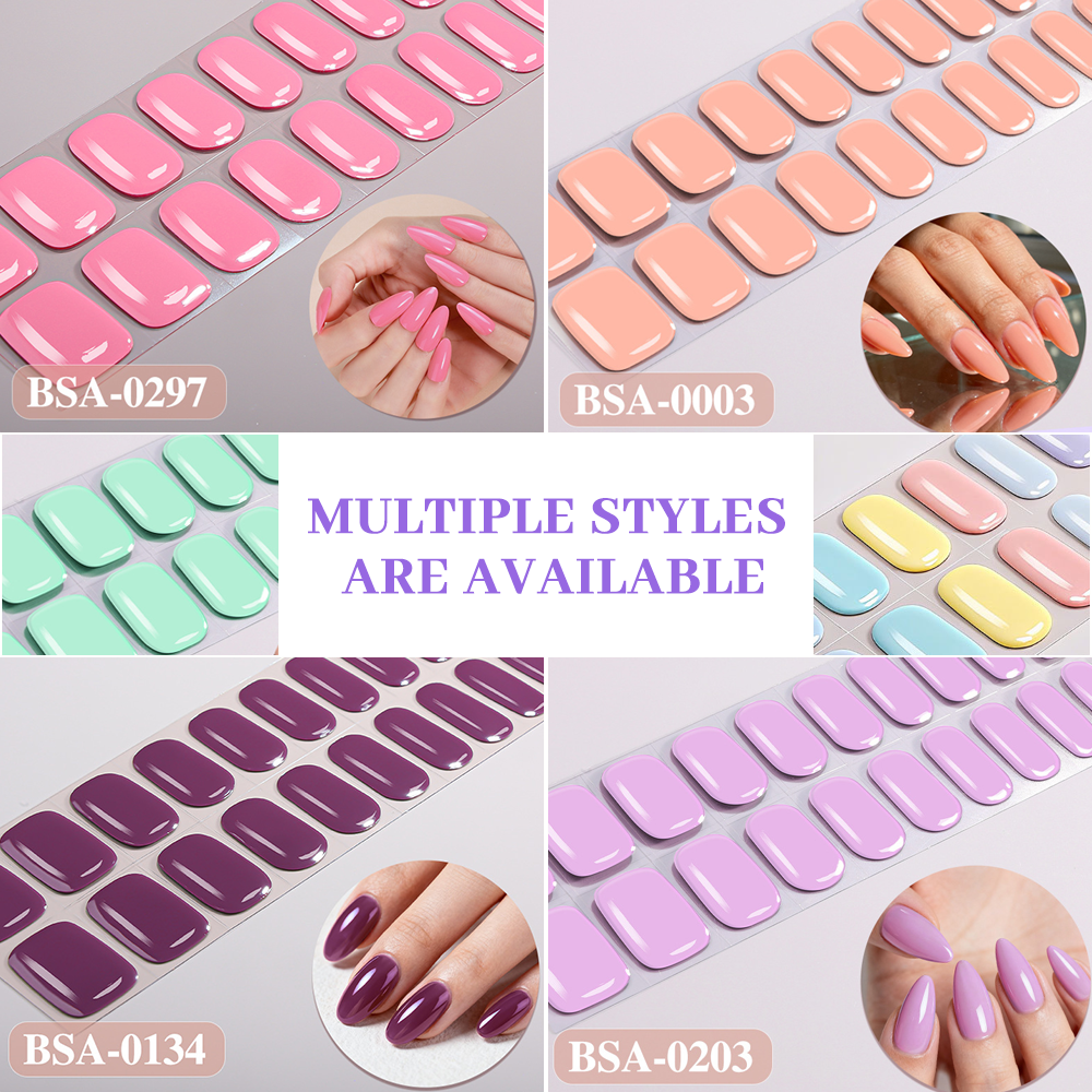 Solid Lavender Nail Wrap Single Pack | OEM/ODM Nail Stickers