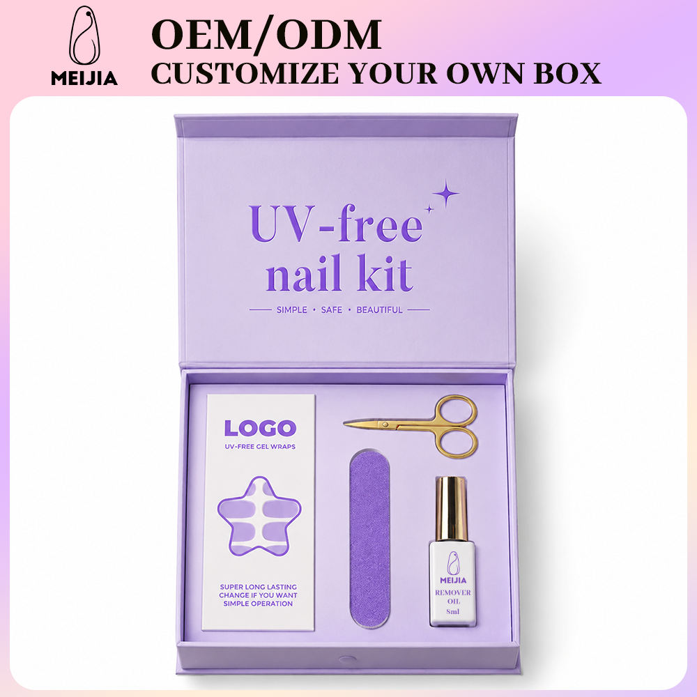 Compact Book-Shaped Nail Wrap Kit Box | OEM/ODM Wholesale Packaging