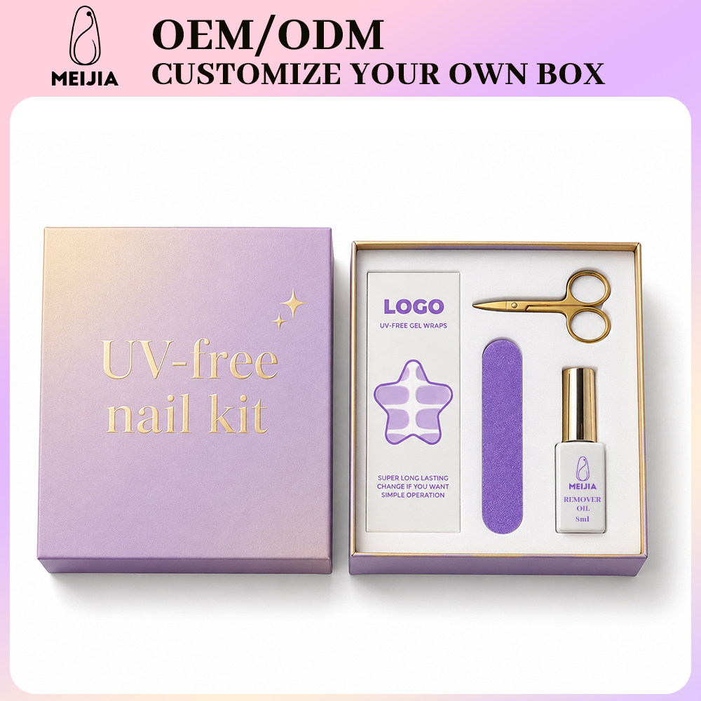 Custom Lid and Base Nail Wrap Kit Box | OEM/ODM Wholesale Packaging