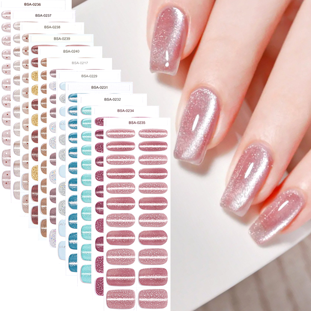 UV-Free Gel Nail Wrap Kit with Champagne Rigid Gift Box | OEM/ODM Wholesale
