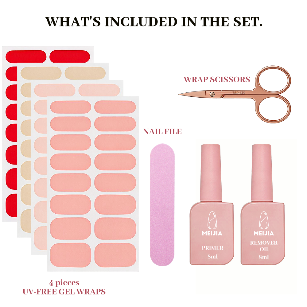 Book-Shaped Nail Sticker Kit Box | OEM/ODM Custom Nail Wrap Gift Set