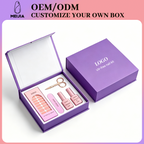 Purple Book-Shaped Nail Sticker Kit Box | OEM/ODM Custom Nail Wrap Set