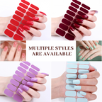 Purple Book-Shaped Nail Sticker Kit Box | OEM/ODM Custom Nail Wrap Set