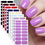 Purple Book-Shaped Nail Sticker Kit Box | OEM/ODM Custom Nail Wrap Set