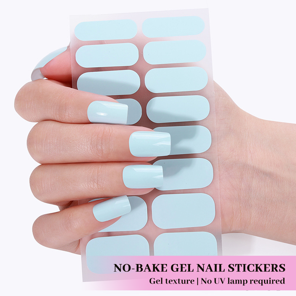 Pink Blue Gradient Book-Shaped Nail Sticker Kit Box | OEM/ODM Nail Wrap Set