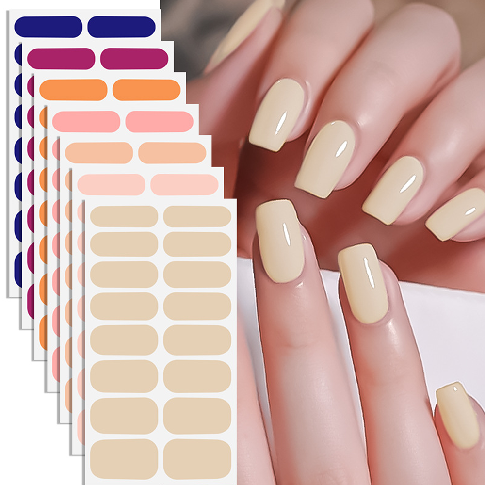 Pink Blue Gradient Book-Shaped Nail Sticker Kit Box | OEM/ODM Nail Wrap Set