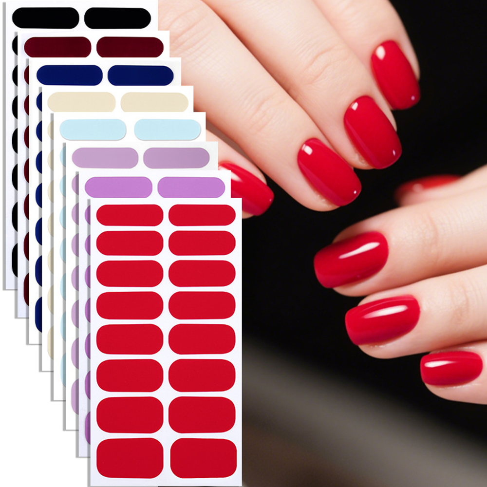 Black Book-Shaped Nail Sticker Kit Box | OEM/ODM Custom Nail Wrap Set